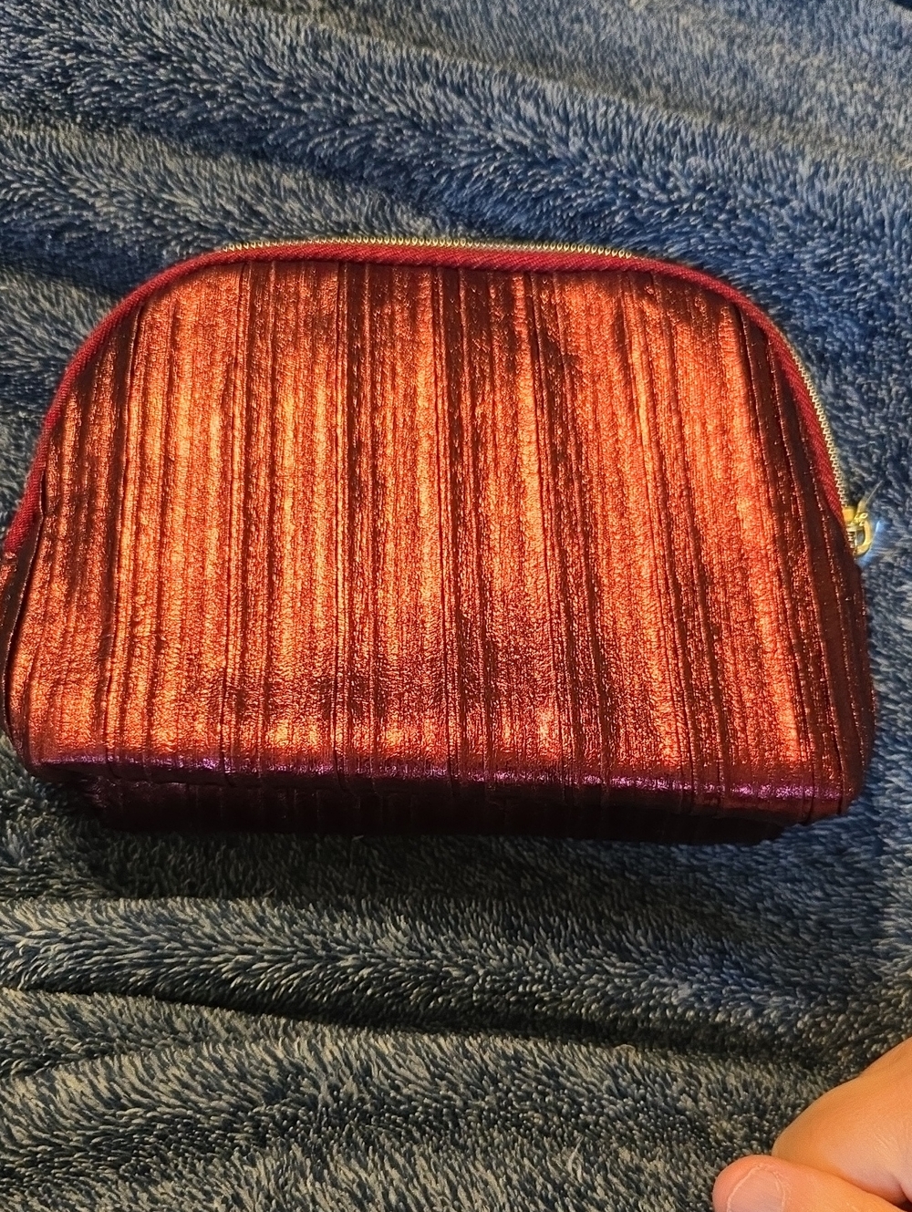 3/$10 Metallic Red Women’s Cosmetic Pouch